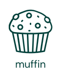 Kawa z nutami muffinki